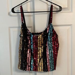 BB Dakota sequins top S🛎️